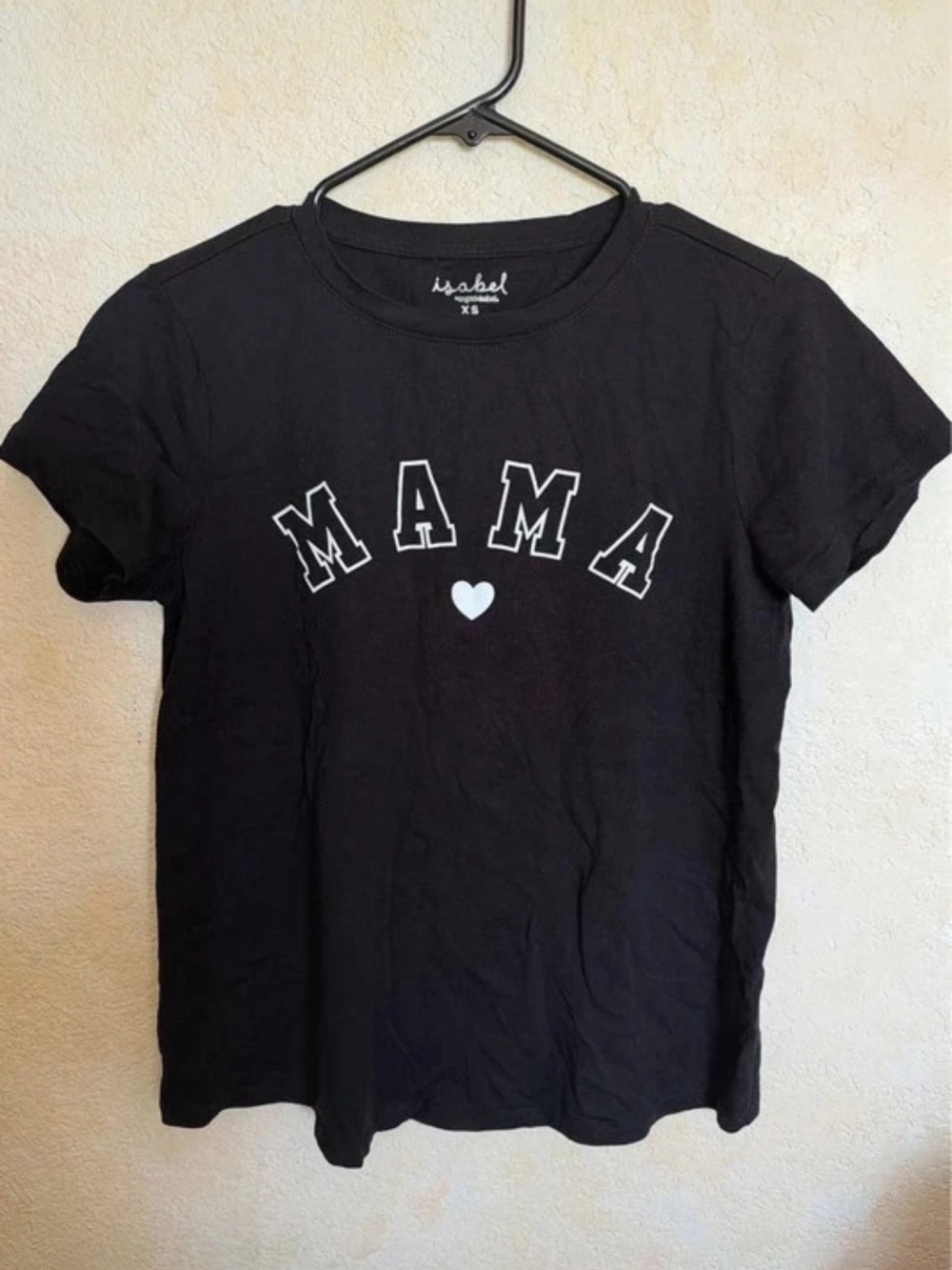 Isabel Maternity by Ingrid & Isabel Black 'MAMA' Tee with Heart